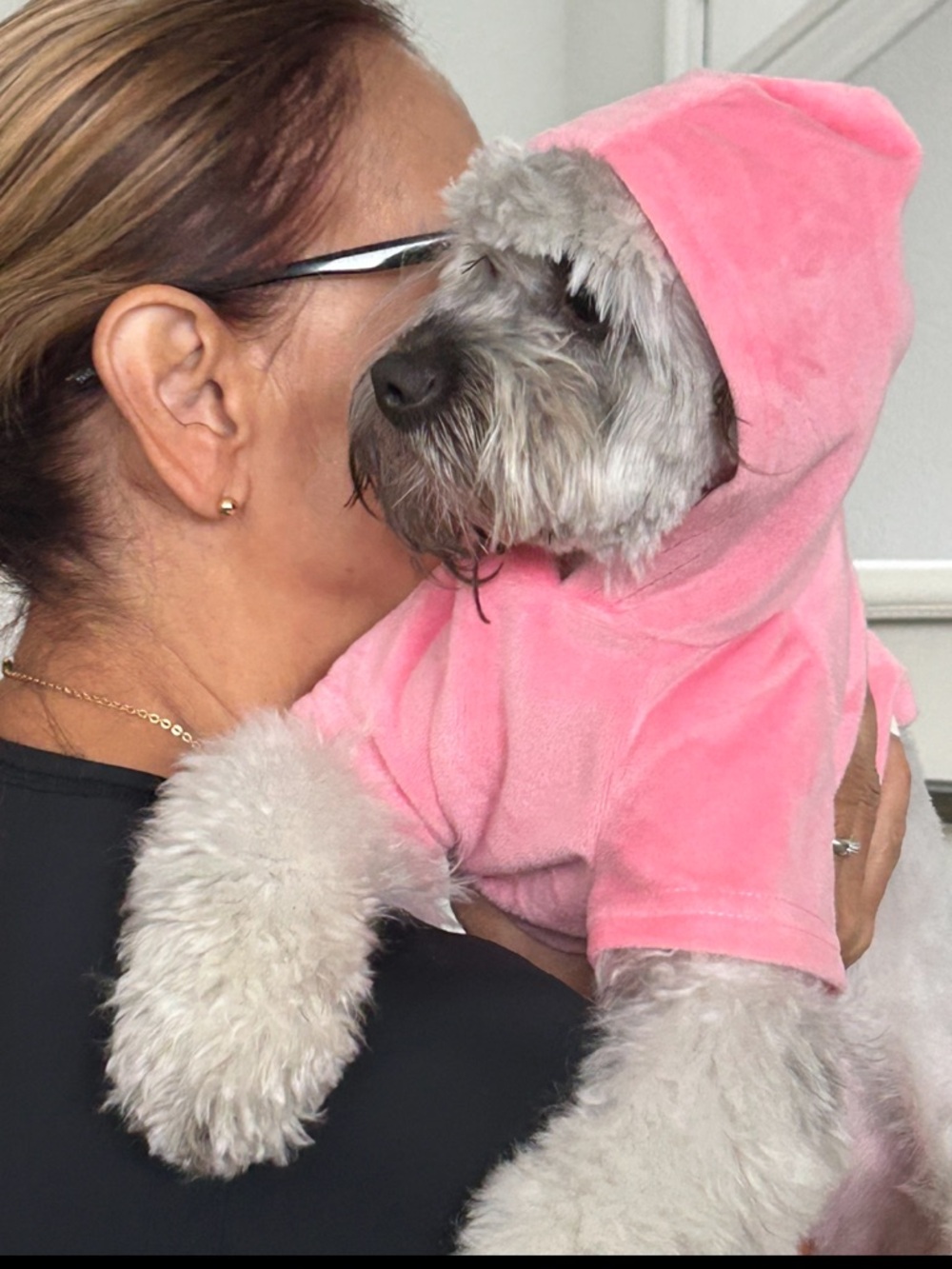 Juicy Couture Pink BLING VELOUR PET HOODIE - Picture 8 of 9